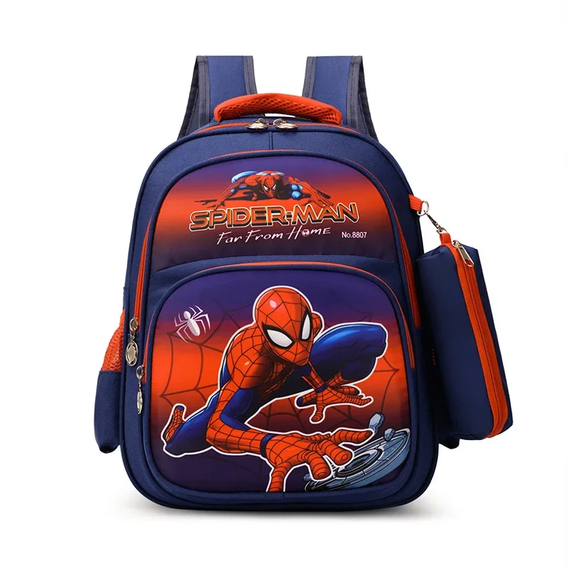 Disney Spider Man Backpack Children Cartoon Captain America Kindergarten School Bag For Boys Anit-lost Infantil Schoolbag Gift ﻿ 1