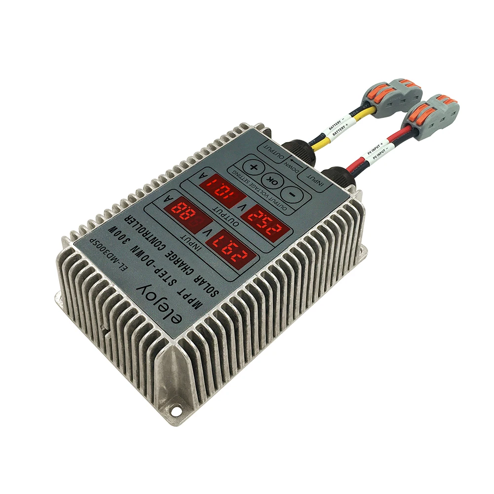 400W MPPT Solar Charger Controller Step-up/Step-down Real-time Monitoring 10~30V