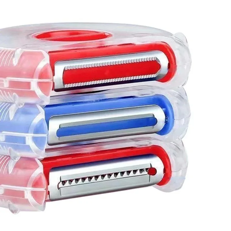 1pc 3 in 1 Magic Trio Peeler Set Slicer Shredder Peeler Cutter Multi Peel Blade Grater for Kitchen Tools Accessories