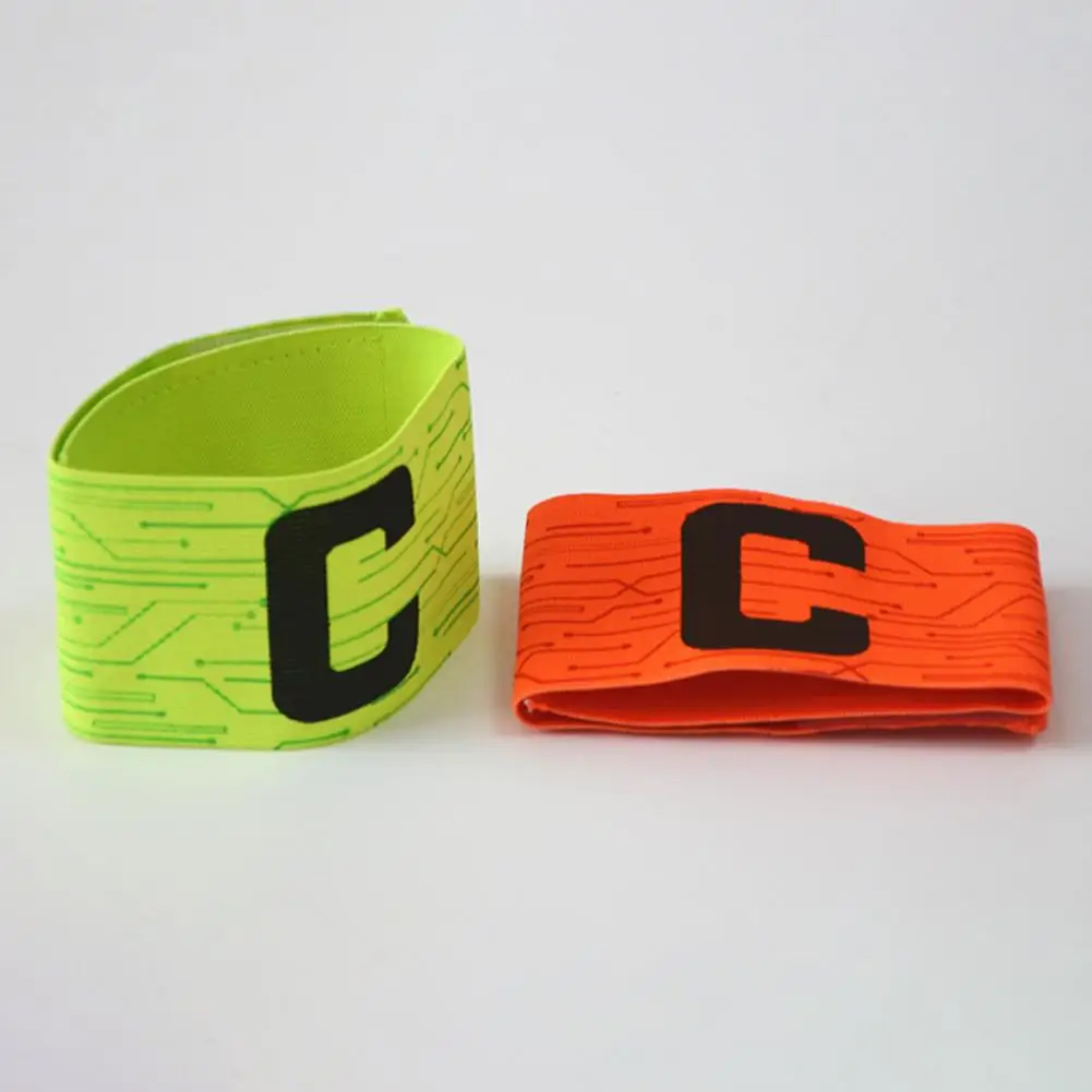 Soccer Captain Armband with Adjustable Fastener Tape Football Arm Band Elastic Captain Arm Band Team Accessories Капитан Амбэнд.