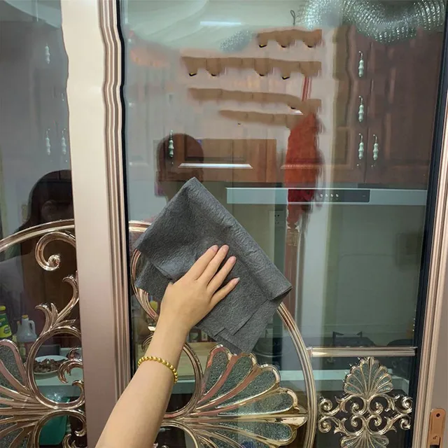 Varázslatos Üvegtisztító Kendő Mikroszálas Törlőkendők Kocsi Szuper Abszorbens Tisztítószövetek Tisztító Rongyok Konyhához - Image 3