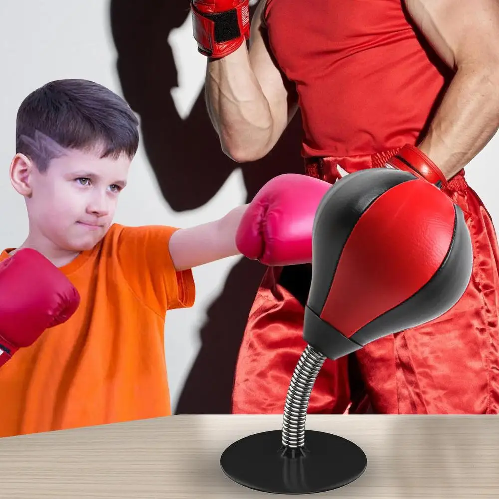 Tabletop Punching Bag With Suction Cup & Stand Boxing Speed Ball Boxing Equipment For Anger Management Toys 