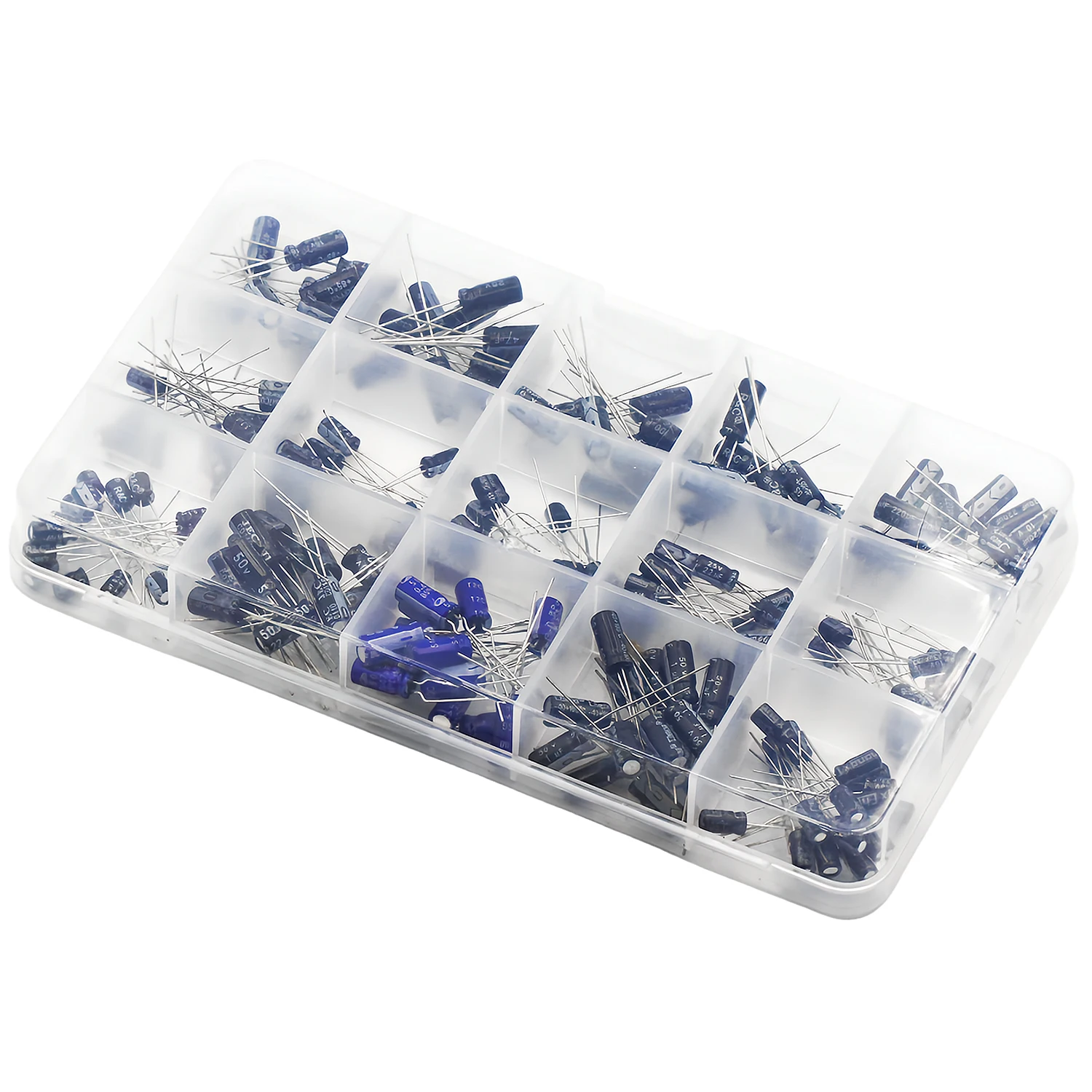 Kit De Condensador Electrolítico – Juego Surtido De 125 Piezas Con Caja