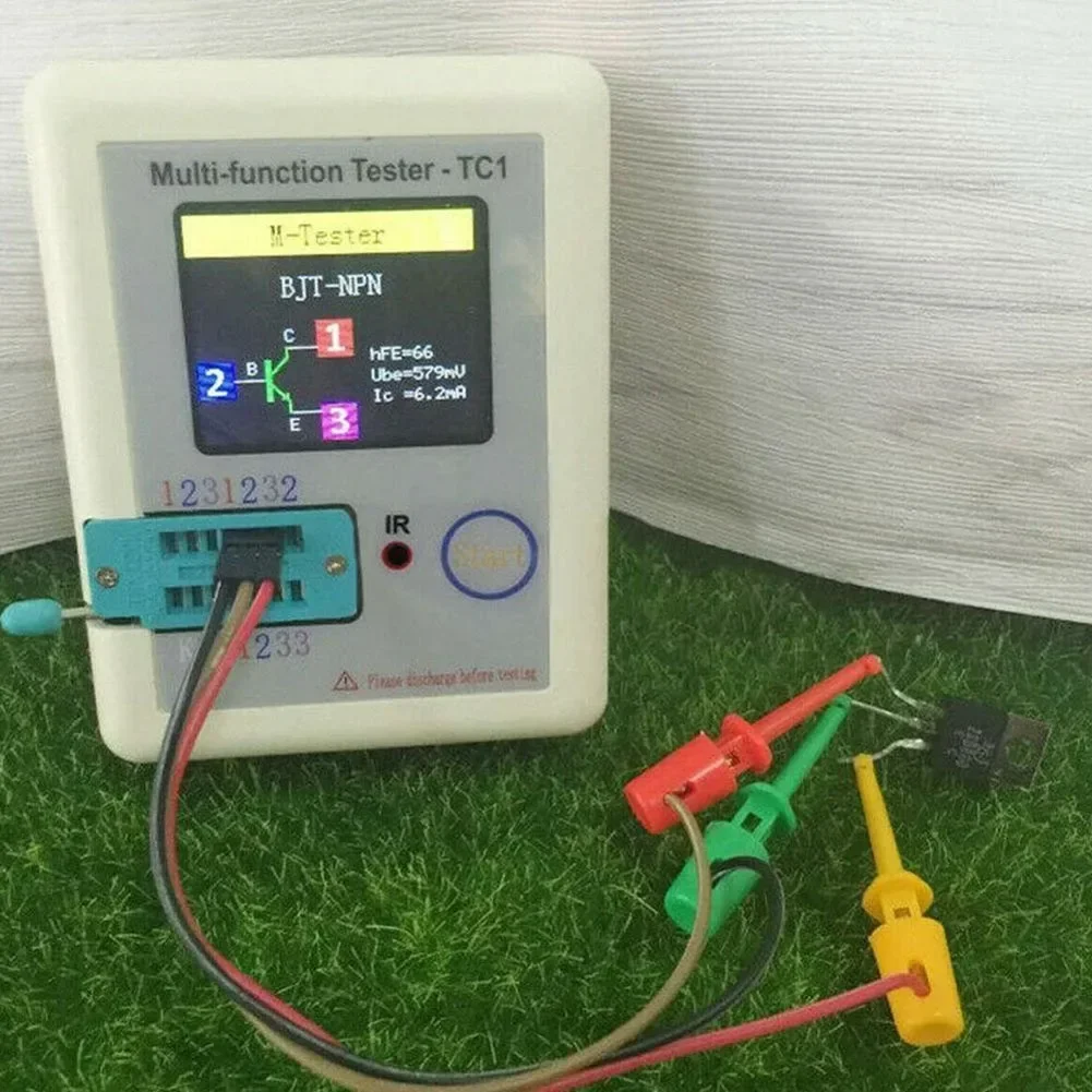 LCRTC1 1 8in TFT Backlight Transistor Tester  Multifunctional  Detect NPN and PNP Transistors  Resistors  Diodes  and More 3