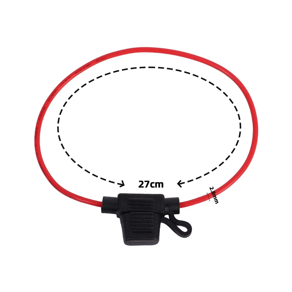 Car Fuse Holder Inline Mini Blade Socket Adapter Splash-proof Box 5Pcs 18AWG Waterproof Auto Fuse Box Replacement Accessories