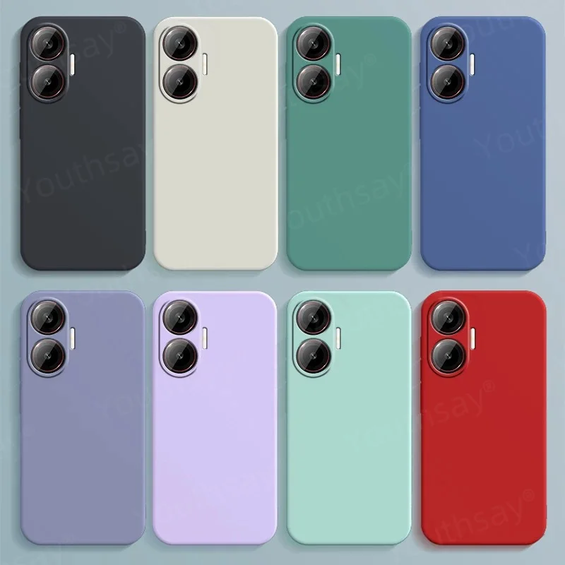 Soft Liquid Silicone TPU Phone Case with Camera Protector and Bumper Design