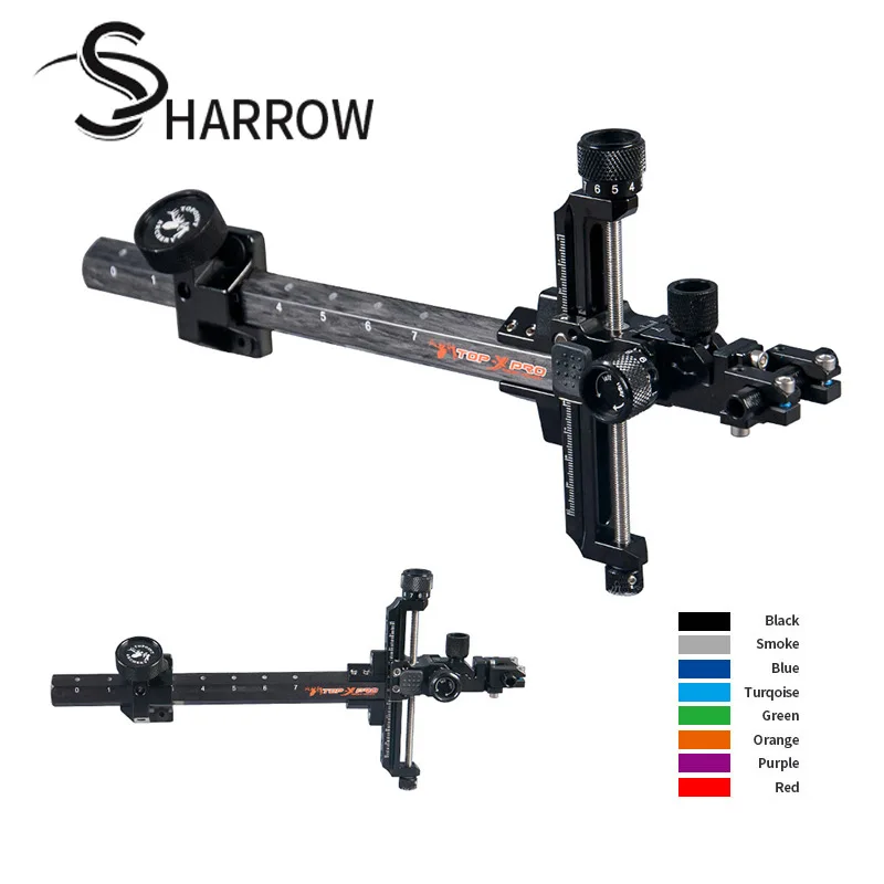 TP8810 Compound Bow Sight Carbon Fiber Bracket L/R Hand Fast Adjustable Detachable Archery Shooting Hunting Competitive Sights