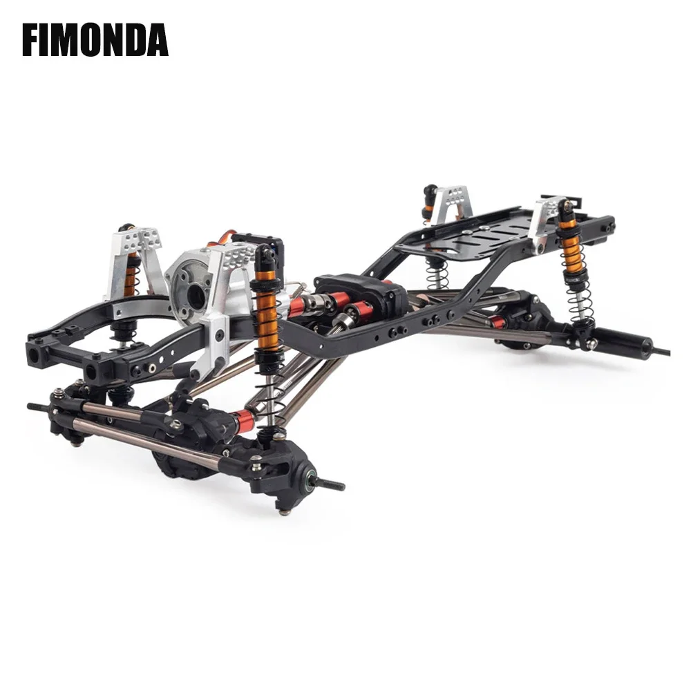 Kit De Construcción De Chasis RC Crawler De 313 Mm Con Transmisión De 2 Velocidades 35T 550 Motor Para TRX4 D90 DIY Upgrade (chasis Con Ruedas) : AMK