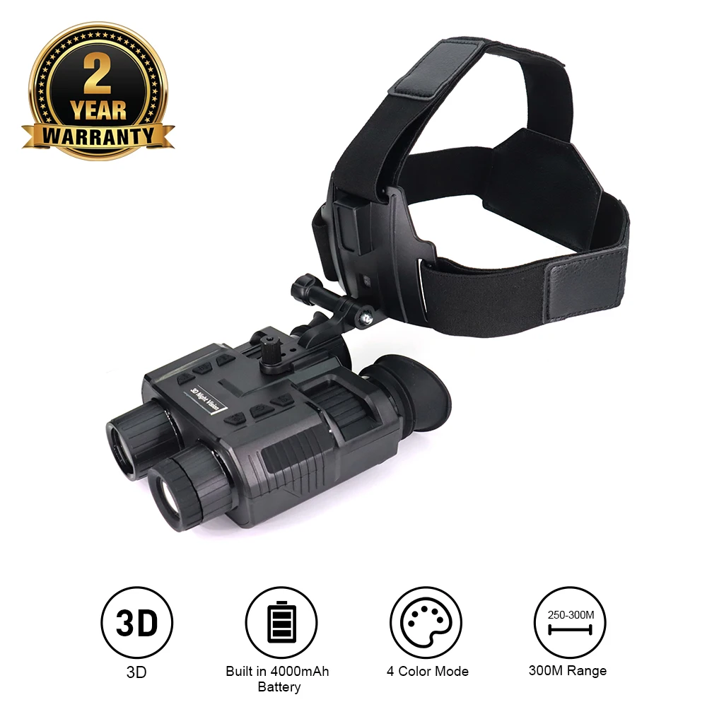 Ishare Helmet 3d Night Vision Goggle Ir 1080p Hd Infrared Nv Binocular