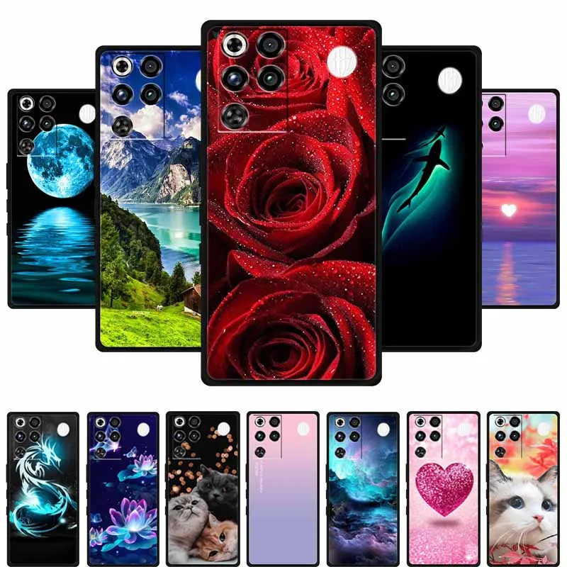 Sleek Black Silicone TPU Phone Case - Durable and Soft Back Cover