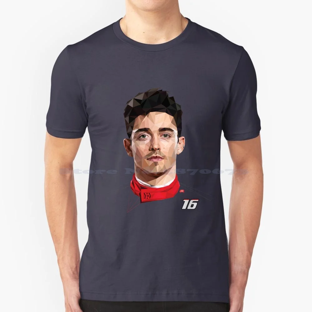 Charles Leclerc 16 T Shirt 100% Cotone Tee Charles Leclerc Leclerc Race 16 Trending Cool Art Charles Leclerc 16