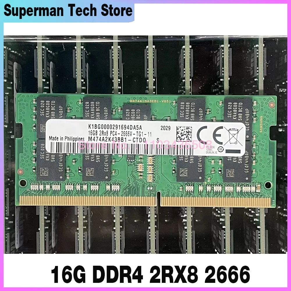 1 Pz Per Sinologia Nas Ds1621Xs + 2419 + Ram 16G Ddr4 2 Rx8 2666 Ecc Sodimm 16Gb Memoria Di Archiviazione