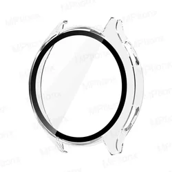 Premium Glass Case for Smartwatch - All-Around Screen Protector Shell & Cover Accessories (Clear)