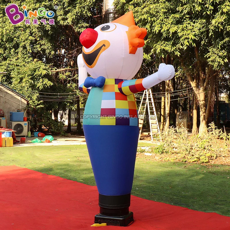 EXQUISITE 2.7mH(9ft)  Inflatable Funny Clown Waving Hand Air Dancer Model Toys For Advertising/Decoration 5