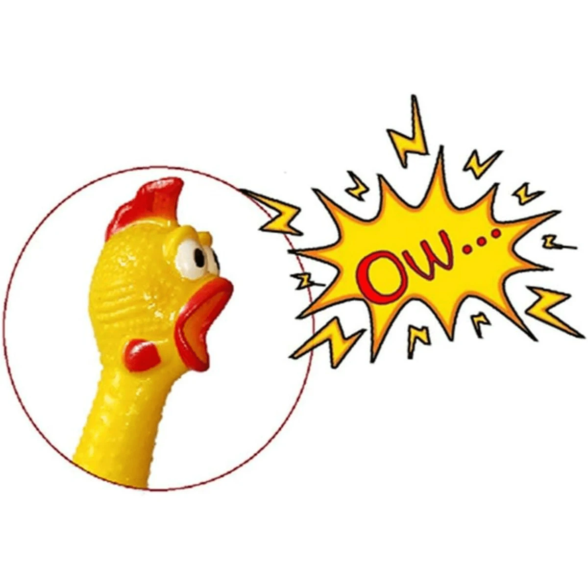 Chicken toy 1 Piece Funny Squeaking Rubber Squeezing Chicken