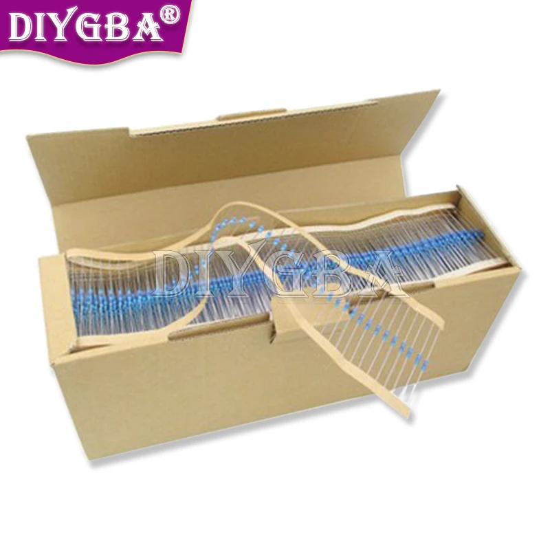 100PCS 1/4W 0R-22M 1% Metal Film Resistor 0.25W 0 2.2 10 100 120 150 220 270 330 470 1K 2.2K 4.7K 10K 100K 470K 1M 2M 4M7 Ohms 4