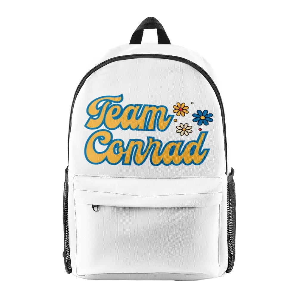 

Рюкзак на молнии с надписью «I Turn Pretty Team», модная холщовая Дорожная сумка из ткани Оксфорд с принтом для мужчин и женщин, лето