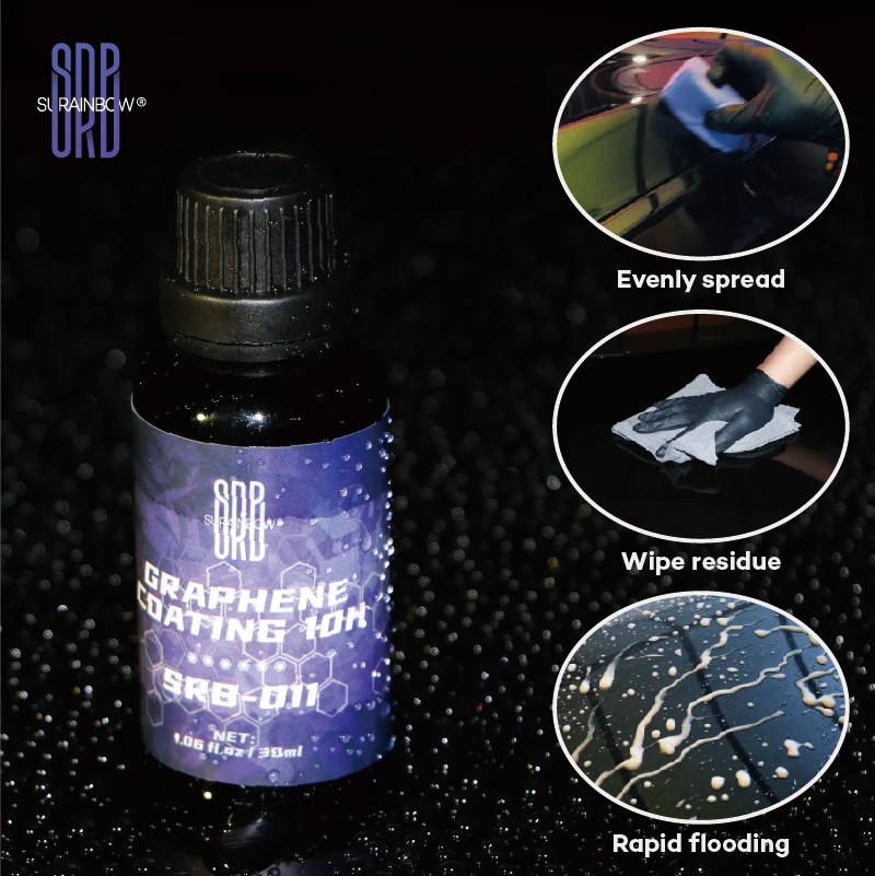 Graphene Ceramic Coating 10H Graphene Coating For Auto Detailing Car Protection Apply After Car Wash & Paint Correction