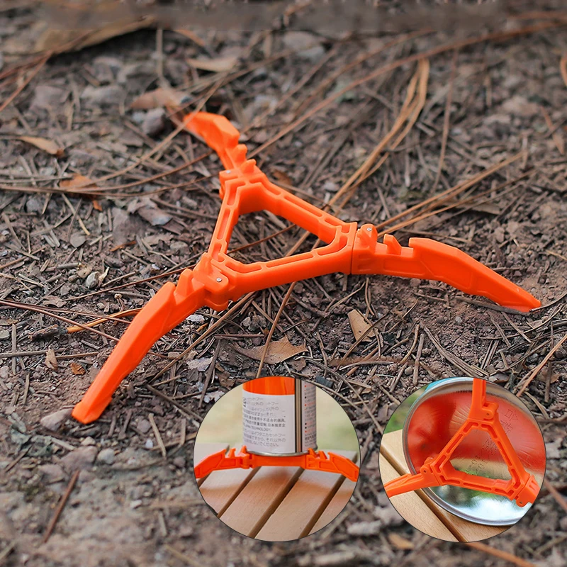 ​​​​​​Portable Gas Canister Stand​​ Universal Tripod Folding Frame Outdoor Camping thumbnail 5