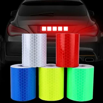 Nastro riflettente per auto Pellicola protettiva riflettente per avvertimento di sicurezza anti-collisione autoadesiva impermeabile per camion Auto Moto