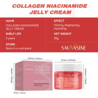 Crème de gelée de collagène Niacinamide collagène hydrolysé 24h lueur et aspect levé hydrate l'élasticité et l'hydratation de la peau crème pour le visage 5