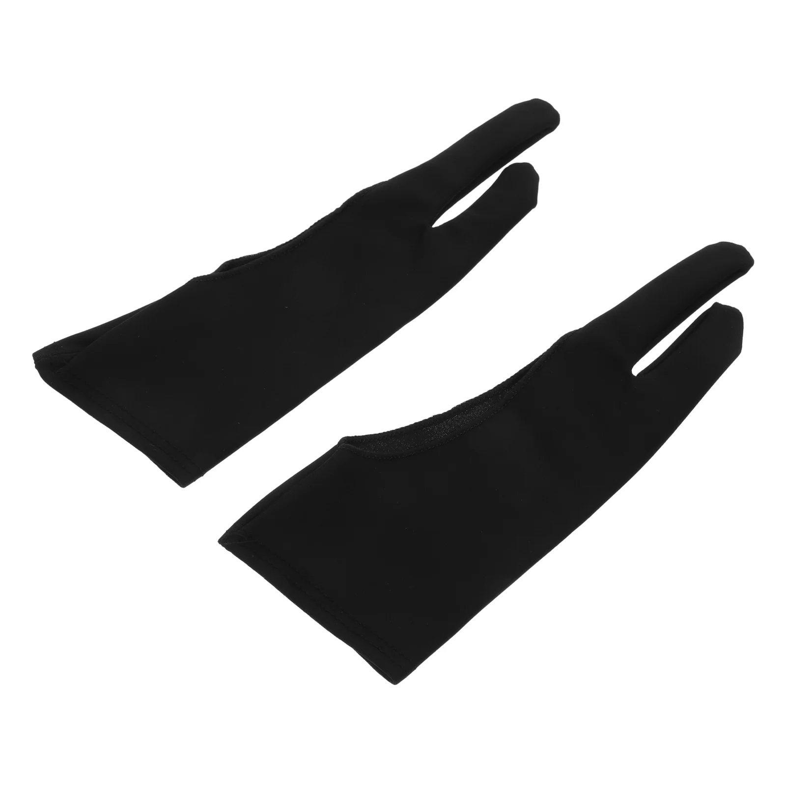 

4 Pcs Painting Gloves Drawing Tablet Two Finger Fingerless for Artist Fabric Two-finger Man Sketch