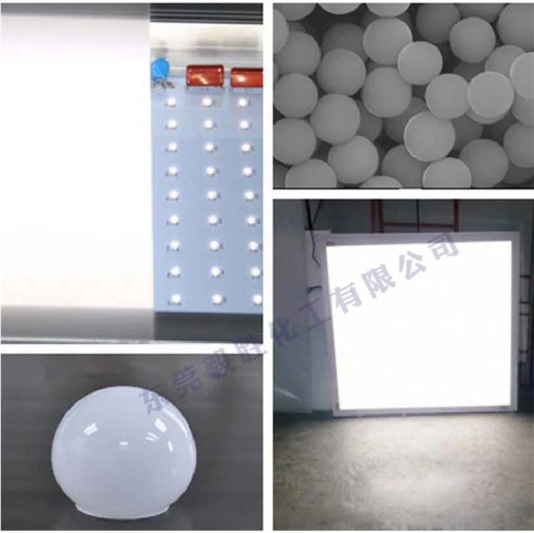 1KG Organic silicon light diffusing agent for lampshade LED light diffusing powder High transmittance PC-PP-PS