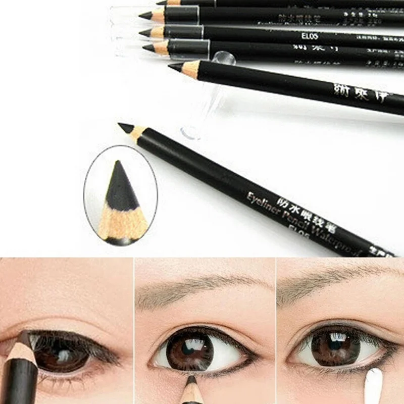 

1PC High Quality Eyeliner Pencil Black White Eye Liner Pencil Waterproof Eyes Make Up Cosmetic Tool Smooth Eyeliner Pencils