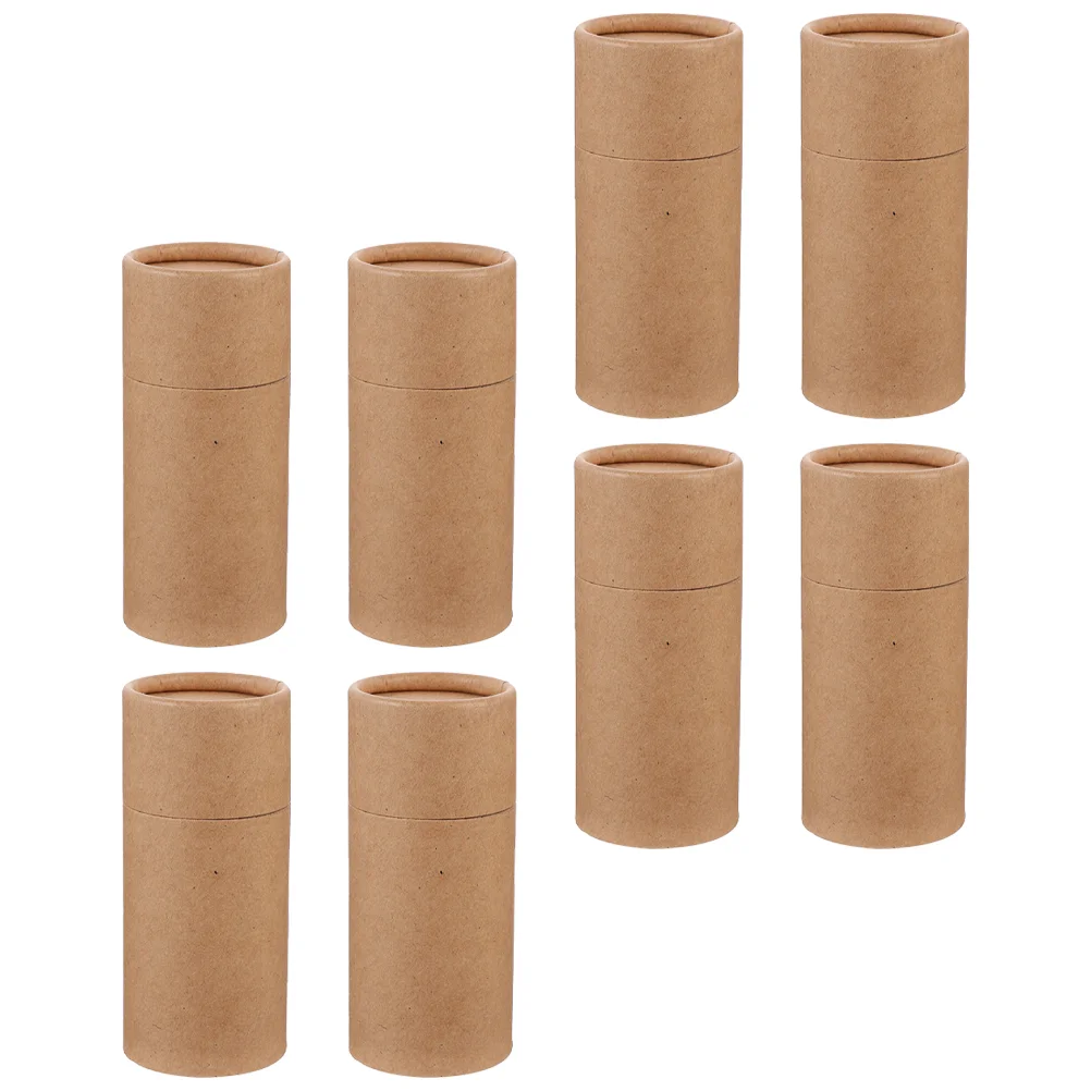 

8pcs Brown Paper Gift Boxes Essential Oil Bottle Holders Tea Thread Incense Cone