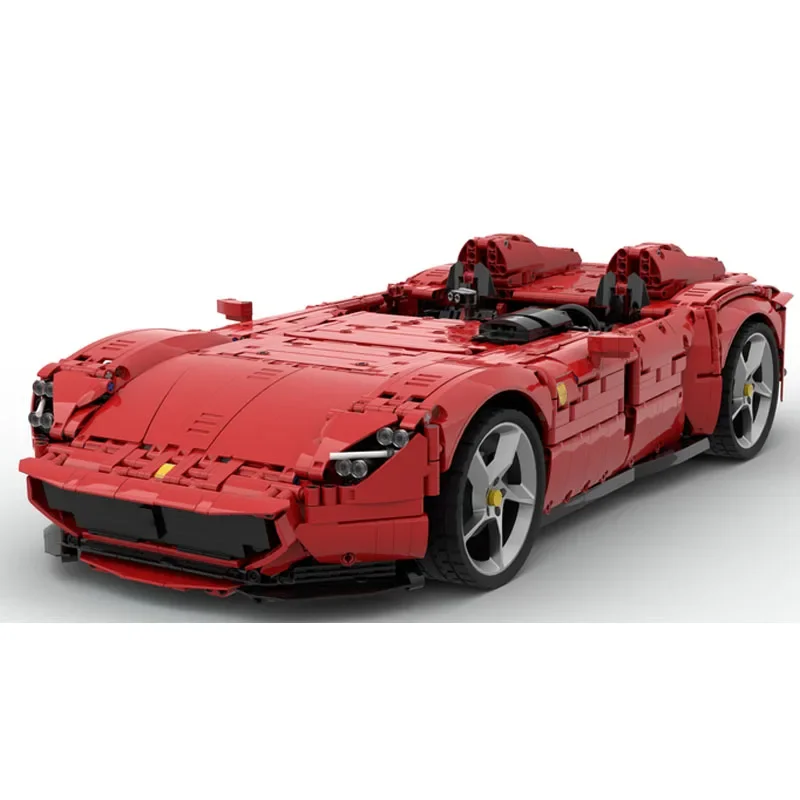 

Спортивный автомобиль MOC-160768 SP1 и SP2, гоночная модель, строительный блок, модель 3587 шт., детский подарок на день рождения, Рождественская игрушка, подарок