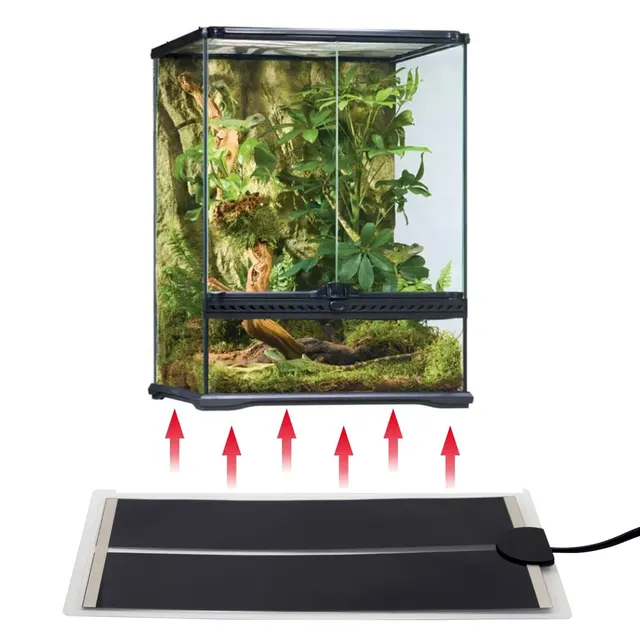Reptile Heating Mat Reptile Heat Pad Adjustable Temperature Control Terrarium Pet Tank Warmer Mat Pad for Crested gecko Reptiles 6