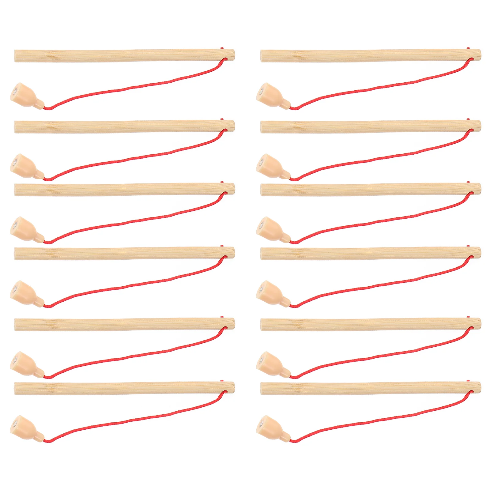 

6/12pcs Wooden Magnetic Fishing Rod Toys Catching Game Magnet Fishing Poles For Children Early Educational Toys
