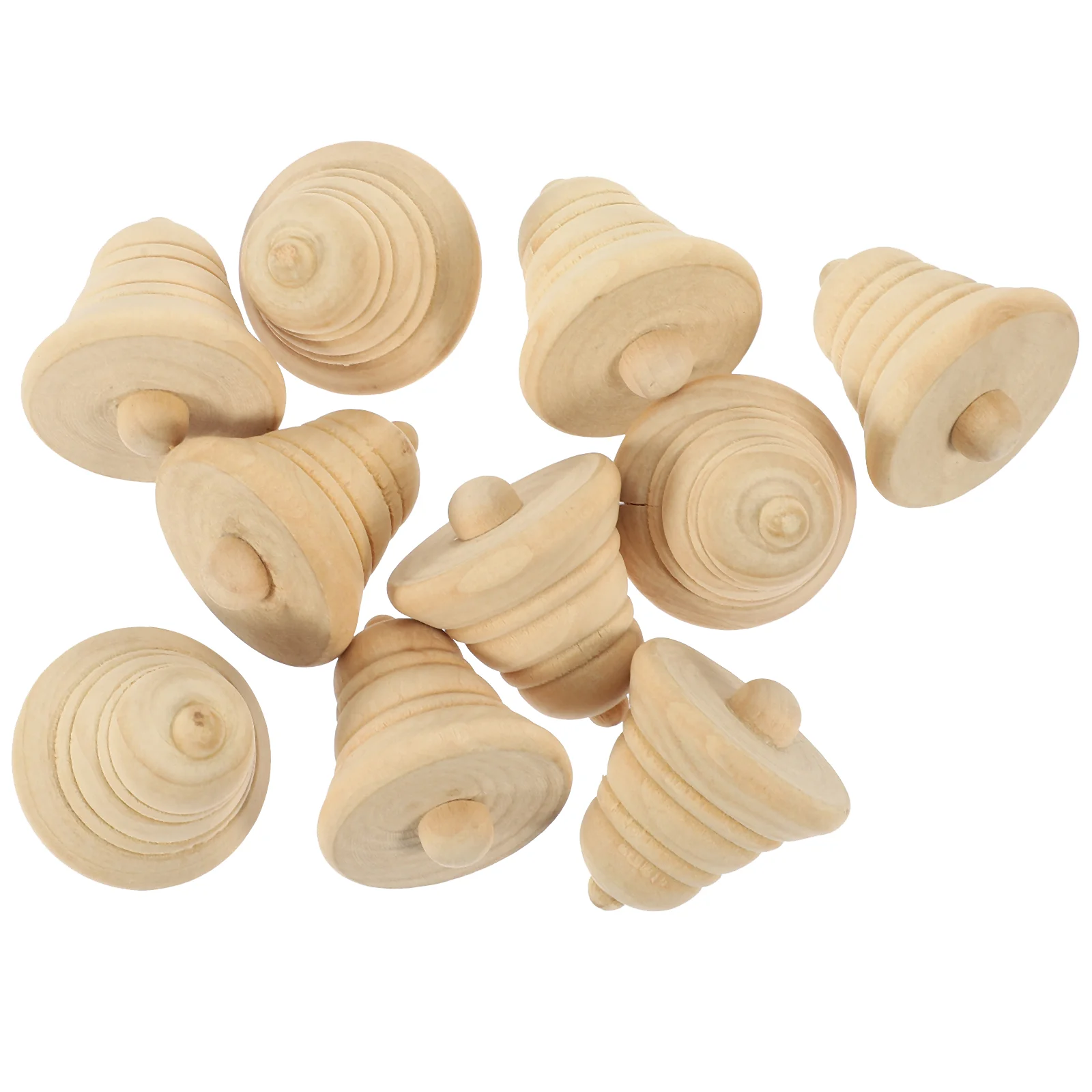 

10 Pcs Unfinished Wood Crafts Decor Wooden Christmas Ornament Blank Xmas Ornaments Kids Toys DIY Acorns Decorations Painted