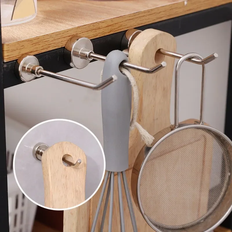 Description Picture 6 of item1/10PCS Punch-free Magnetic Hooks Heavy Duty Right Angle Racks Magnet Multi-purpose Hanging Holders for Kitchen Bathroom Storage