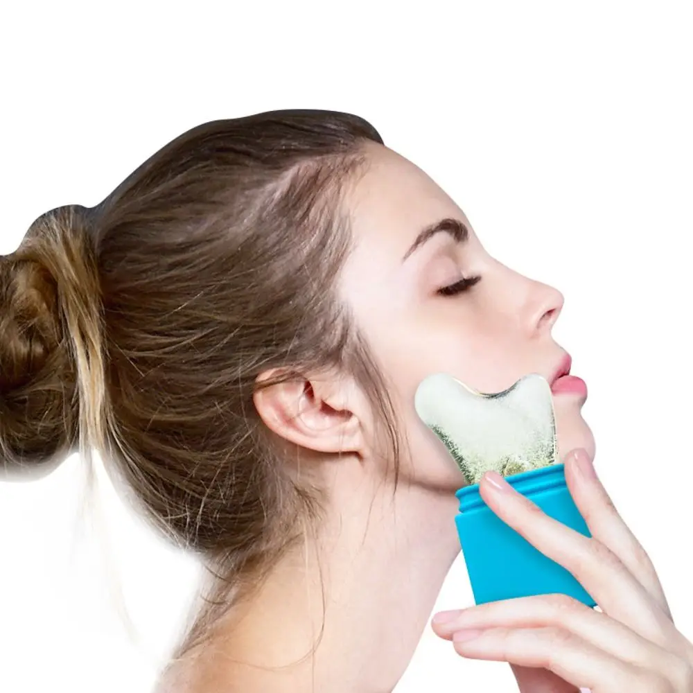 Silicone Facial Ice Roller Massager Reusable Ice Mold for Face Beauty Skin Care Tool Reduce Puffiness Dark Circles Contouring
