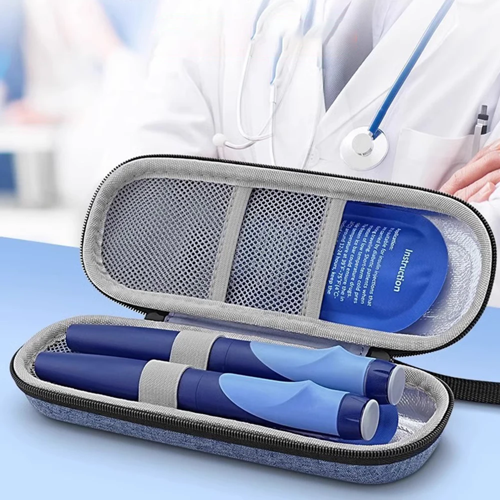 Langlebige EVA Insulin-Kühltasche Wasserdichte Thermisch Isolierte Stifttasche Gekühlte Kühltasche für Diabetiker – Detail 4