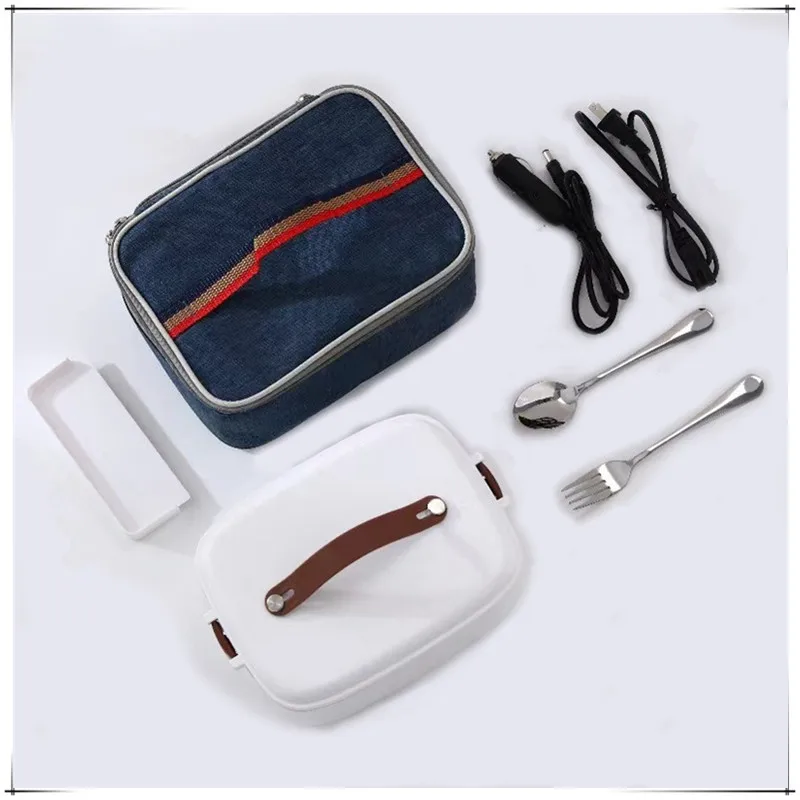 1.8L car microwave oven 12v24v multi-functional rice cooker large capacity water-free heating lunch box