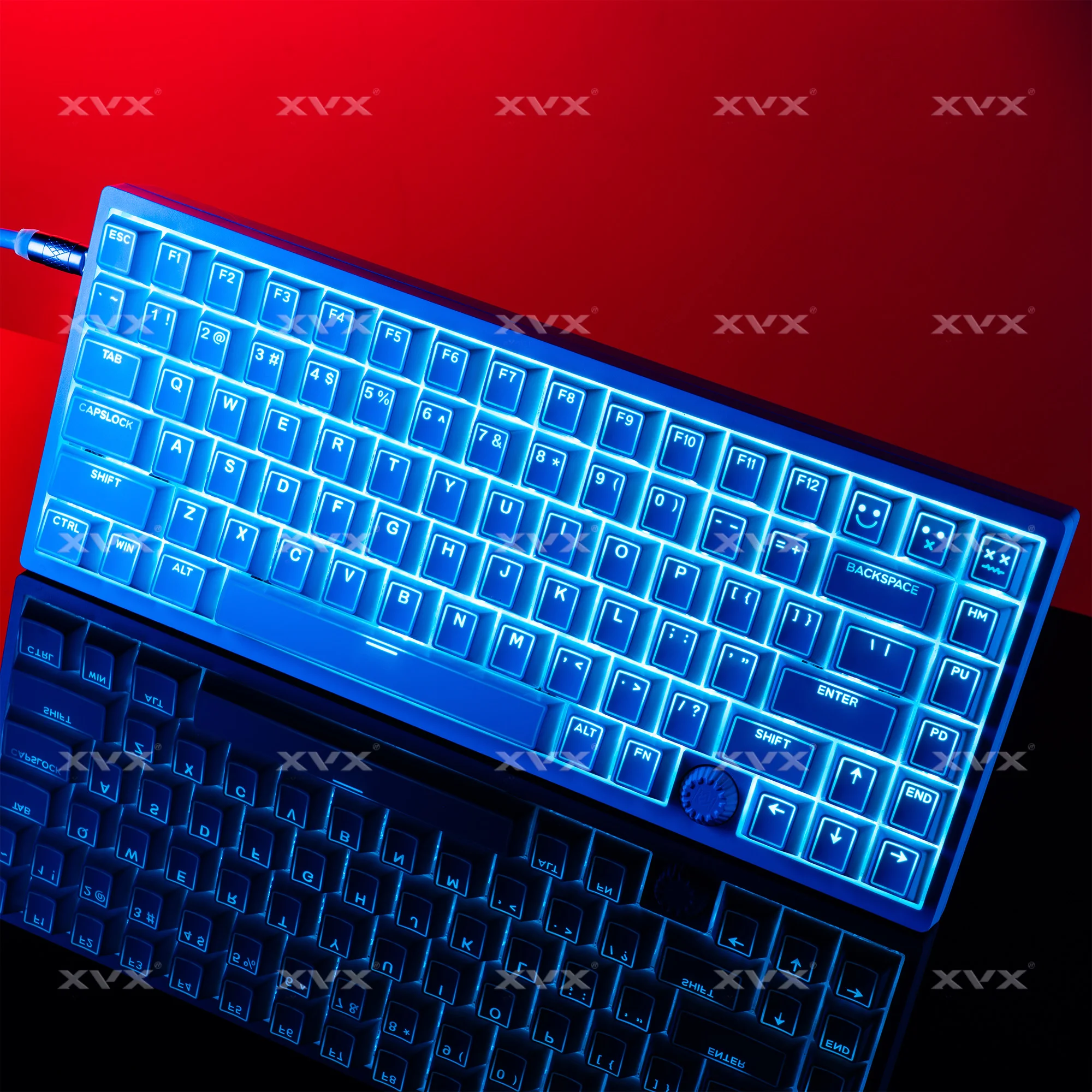 XVX White Keycap Set 142 Keys Double Shot PBT Cherry Profile Shine