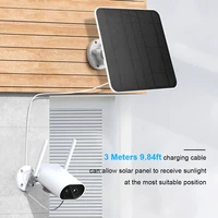 Panneau solaire 20W 5V pour Eufy Eufycam 3/3C/2C/2Pro panneaux de charge solaires muraux système de cellules solaires étanche avec câble de 10,8 pieds 5
