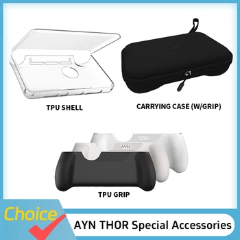 AYN THOR Accessori da gioco Doppio schermo Flip Up Dispositivo portatile Custodia protettiva Borsa di stoccaggio Borsa morbida con cordino per AYN THOR Custom
