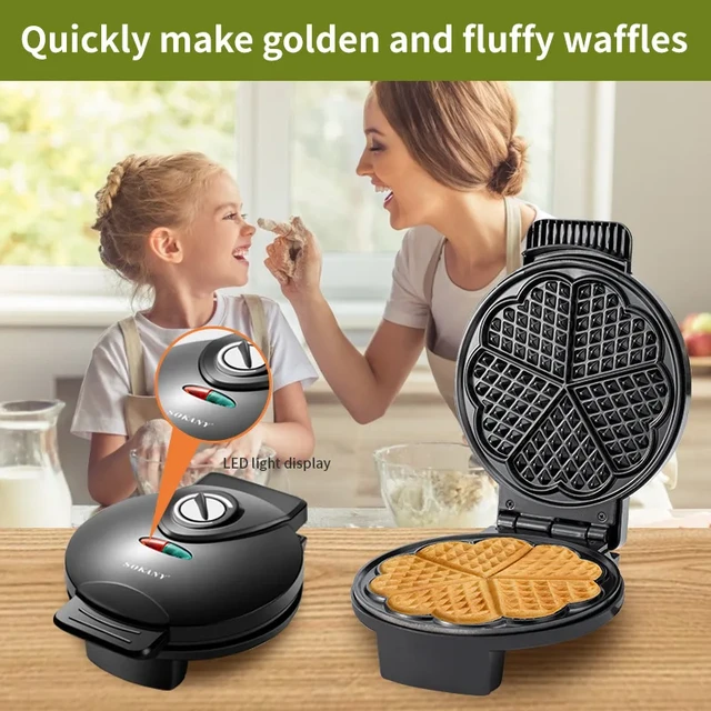 Mini Hearts Waffle Maker