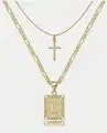 Gold Letter Cross U