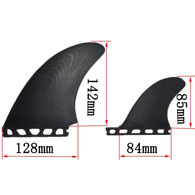 BiLong Futures AMT/ Side Twin + MR Stabilizer Fiberglass Performance Glass Tri Fin Set Surfboard Fins 3pcs Set Quilhas Surf Fin