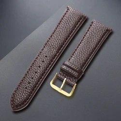 Sleek Universal Leather Watch Strap - Premium Wristband Accessory - 20mm (Brown)