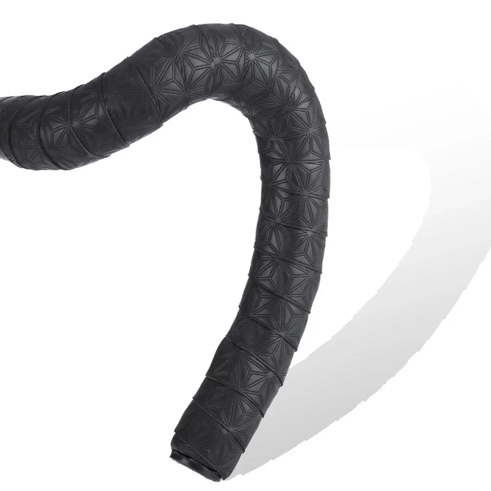 1 Pair Anti-Slip Road Bike Handlebar Tape PU Shock Handle Bar Tape Bar End Plugs Bicycle PU Anti-Vibration Wrap Bartape