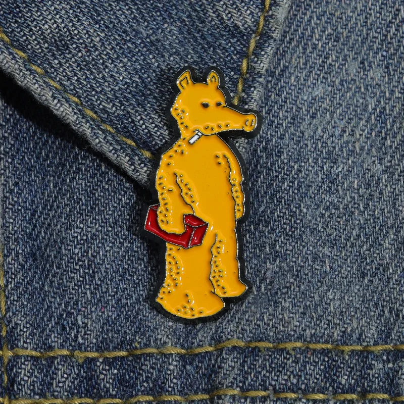 

Animal Enamel Lapel Pin Button Brooch Lapel Badges Cartoon Backpack Bag Hat Leather Jackets Design Badge Brooch Jewelry Gift