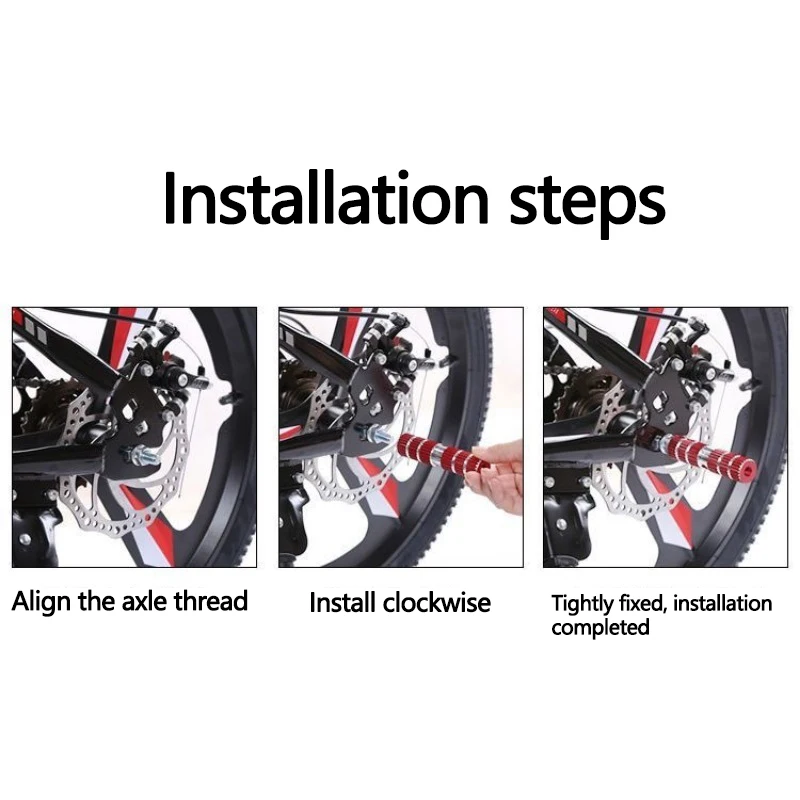 1 Pair Bike Pedals Axle Foot Rest Pegs Anti-Slip Aluminum Alloy BMX Mountain Road Cycling Bicycle Front Rear Socle Pedal ﻿