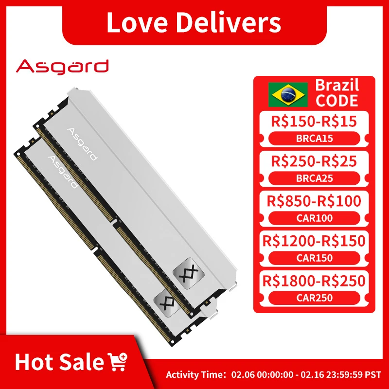 Asgard Ddr4 Ram Feryr Series Memoria Ddr4 16 Gbx2 3200Mhz 3600Mhz Cl18 Ddr4 Ram Memoria Ram Ram Desktop Ram Per Pc