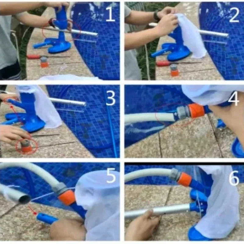 Plastic Underwater Vacuum Cleaner for Pool and Pond Cleaning