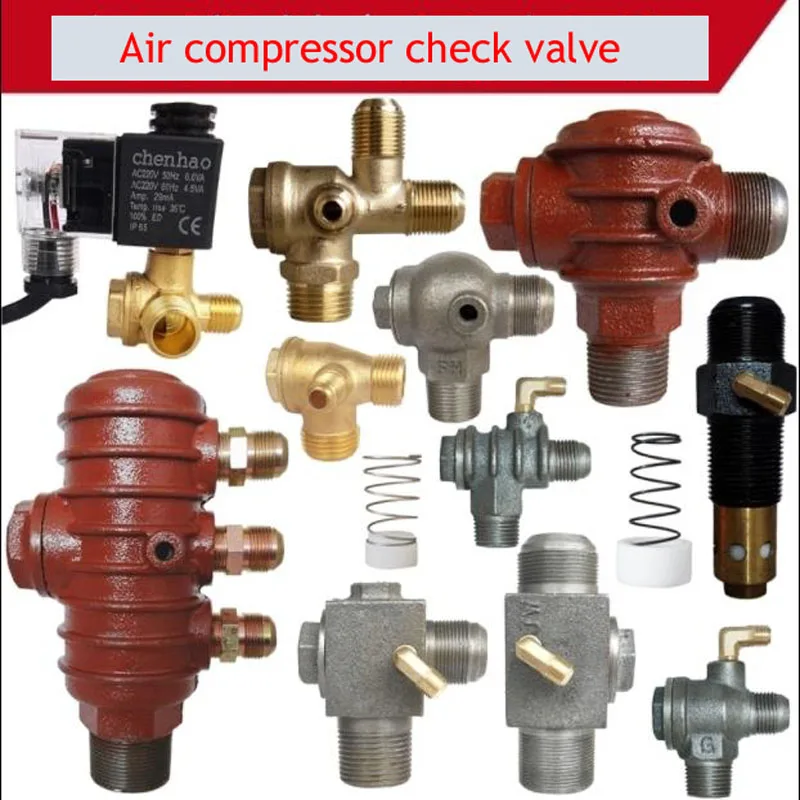 

1PC Oil-free Silent Air Compressor Direct-on-line Belt-type Piston Air Compressor Check Valve Check Valve Check Valve